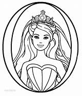 Printable Barbie Princess Coloring Pages For Kids sketch template