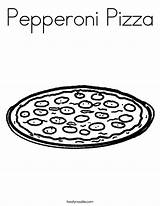 Pepperoni Pizza Coloring Page  Twisty Noodle sketch template