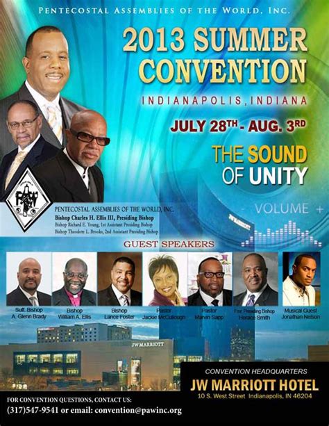 Pentecostal Assemblies of the World, Inc. 2013 Summer Convention on ...