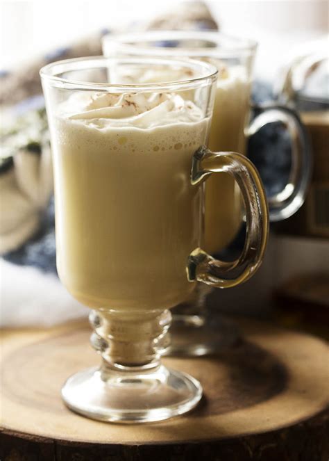 Homemade Hot Spiced Bourbon Eggnog - Just a Little Bit of Bacon