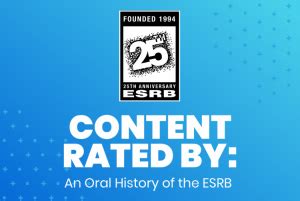 Our History | ESRB Ratings