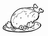Fried Chicken Coloring Page At GetColoringscom  Free Printable sketch template