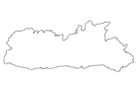 Outline Map Of Meghalaya