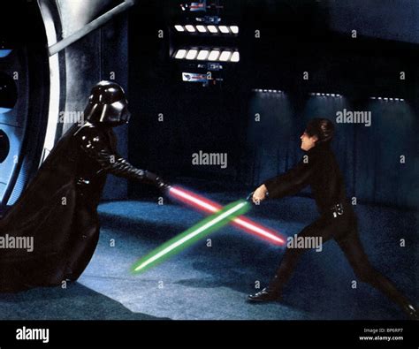 DARTH VADER & LUKE SKYWALKER STAR WARS: RETURN OF THE JEDI; STAR Stock Photo, Royalty Free Image ...