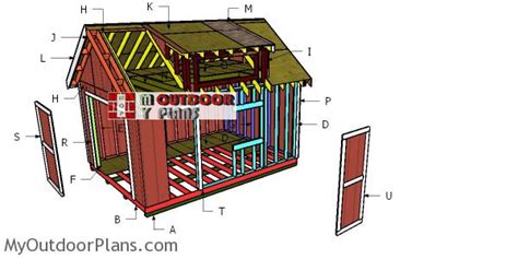 12x16 Shed with Dormer Plans | MyOutdoorPlans