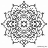 India Flower Mandala Coloring Page  coloring sketch template