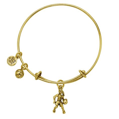 Basketball Player Charm Bangle Bracelet | SamandNan.com | Expandable ...