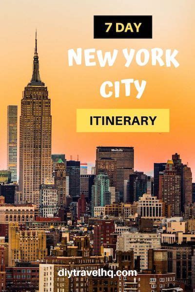 The Only 7 Day New York Itinerary for $100 - DIY Travel HQ | New york travel, Nyc itinerary, New ...