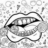 Original mouth coloring Page Download Or Print For Free sketch template