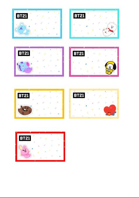 printable Pop Stickers, Printable Stickers, Bts Tickets, Bts School, Bts Name, School Labels ...