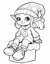Free Printable Elf Coloring Pages  Printable Coloring Free sketch template