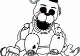 Fnaf Coloring Pages Golden Freddy At GetColoringscom  Free Printable sketch template