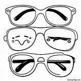Funny Glasses Coloring Page  Pagescom sketch template