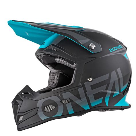 O'neal 5 Series Blocker Motocross Enduro MTB Helm schwarz/türkis 2018 Oneal | von Top Marken ...