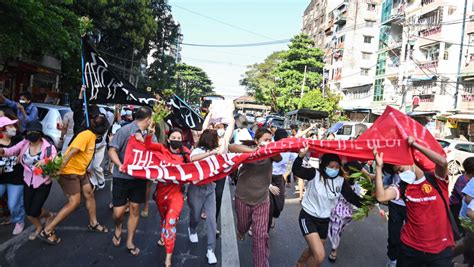 Three wounded as Myanmar soldiers ram car into protest - TODAY