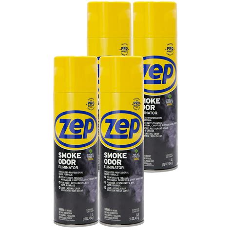 Zep Smoke Odor Eliminator Aerosol ZUSOE16 (Case of 4) - Eliminate ...