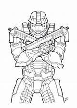 Printable Halo Coloring Pages sketch template