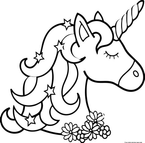 print out unicorn coloring pages - Free Kids Coloring PageFree Kids Coloring Page