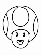 Draw Easy Toad Mario Coloring Page  Free Printable Pages sketch template