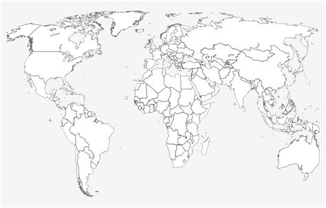 List Of World Map Pdf Black And White With Country Names Parade – World Map With Major Countries