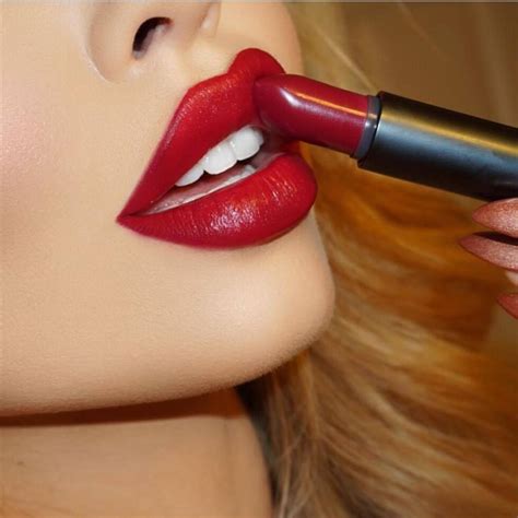 All-Dolled-Up | Creamy lipstick, How to apply lipstick, Red makeup
