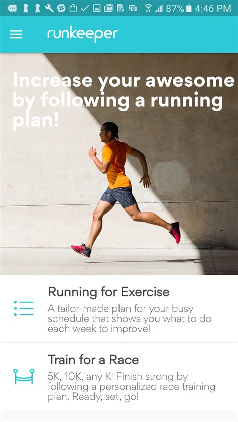 Personalized Race Training Plans (Android) – ASICS Runkeeper Help Center