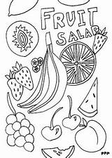 Fruit Salad Coloring Pages sketch template