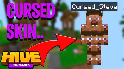 THE MOST CURSED SKIN?? Minecraft Hive Bedrock TW - YouTube