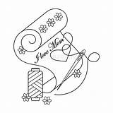 Needle Coloring Kids Stock Illustrations – 258  sketch template