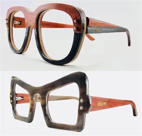 Super cute womens wood grain frame eyeglasses | Funky glasses, Fashion eye glasses, Stylish ...