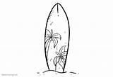 Printable Surfboard Coloring Pages Sketch Page sketch template