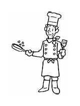 Chef Coloring Page sketch template