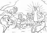 Daniel In The Lions Den Coloring Pages Printable  OrlandoilAvila sketch template