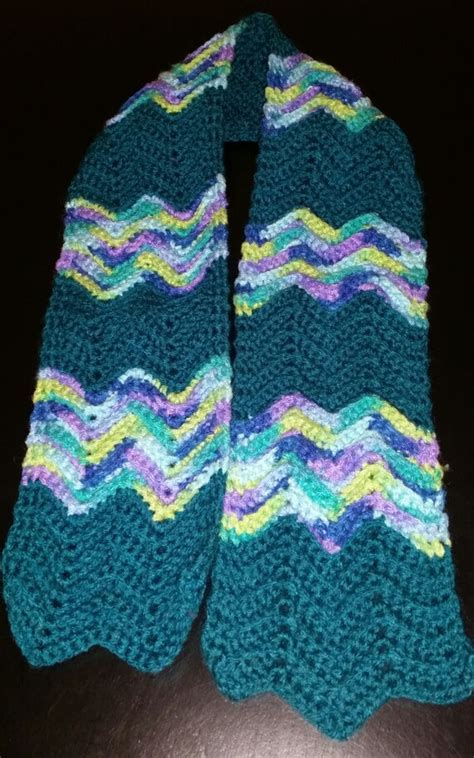 Crochet Ripple Scarf