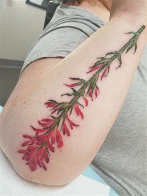 Indian Paintbrush Tattoo | Paintbrush tattoo, Cowboy tattoos, Body art tattoos