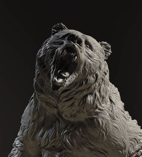 ArtStation - Bear sculpture