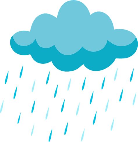 Cloud with rain clipart. Free download transparent .PNG | Creazilla