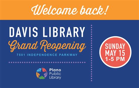 Davis Library reopening event this weekend ahead of schedule - Plano Magazine