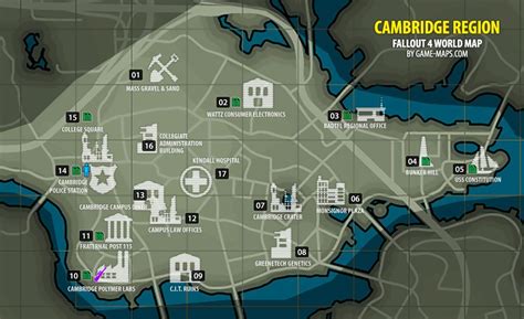 Cambridge Region Map Fallout 4 | Fallout, Fallout 4 locations, Fallout lore