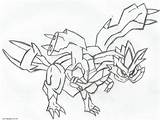 Pokemon Zekrom Coloring Pages sketch template