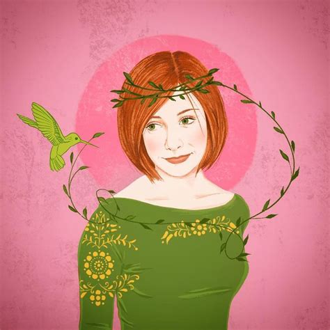 Digital portrait illustration of Willow from Buffy The Vampire Slayer, Fan art by Jesi Lee ...