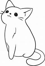 cat Cartoon Doodle Kawaii Anime coloring Page Cute Illustration Drawing  sketch template