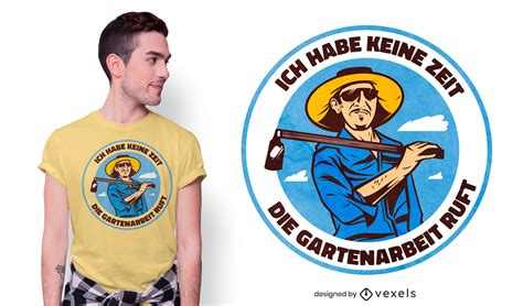 Gardening Quote German T-shirt Design Vector Download