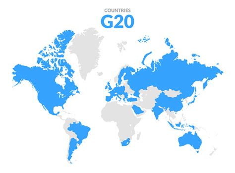 G20 World Map Countries Infographic Saudi Arabia Turkey Brazil European G20 Country Stock ...