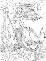 Mermaid Coloring Pages – Printable FREE sketch template