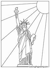 Statue Of Liberty Color Sheets  Free Printable Coloring Pages sketch template