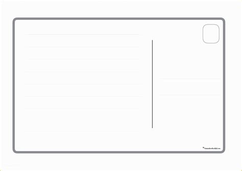 Postcard Template Free Printable