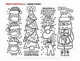 Free Christmas Coloring Bookmarks — Jessie Steury sketch template