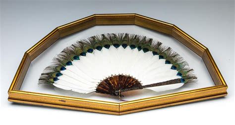 Art Deco Fan with Tortoise Shell and Peacock Feather - Fans - Costume & Dressing Accessories