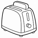 Toaster Coloring Page Outline coloring Book Line Art Drawing  sketch template